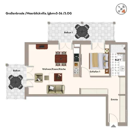 Apartmentanlage Meerblickvilla Apartmentanlage Meerblickvilla 3-36 Apartment *